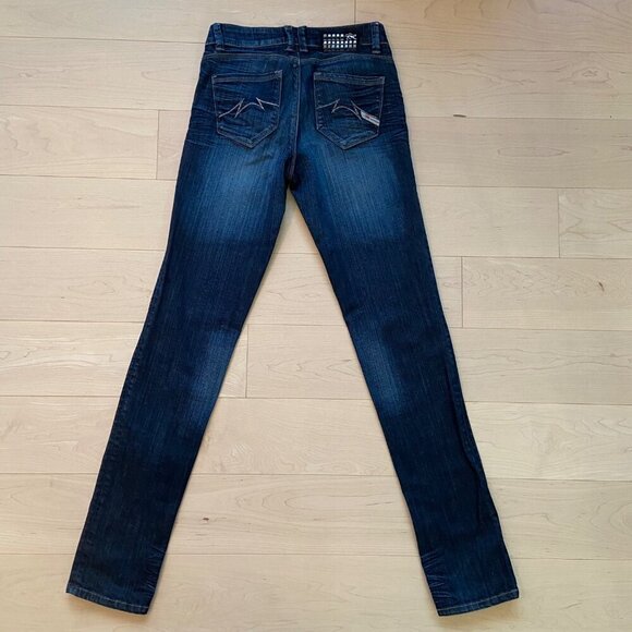 Parasuco jeans 205-RJO Womens high rise slim Dark Wash Size 27 WLB 014-E - Picture 2 of 10